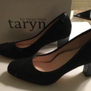 Taryn Rose Microfiber Black Pump Sz 9.5 M New